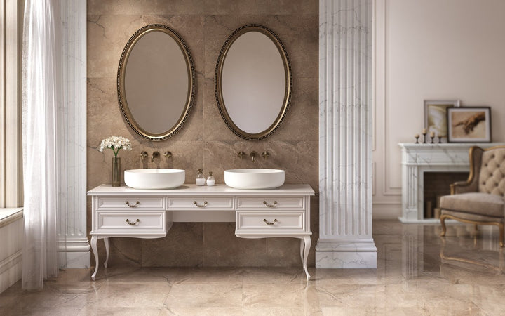 Aurora White Oval Vessel Sink