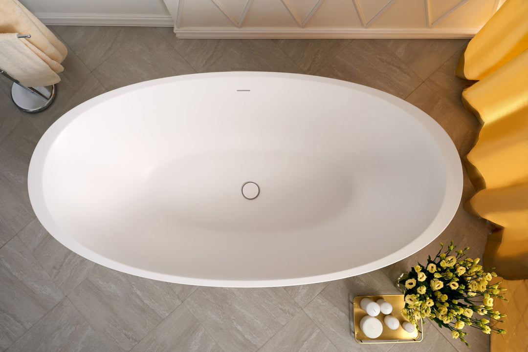Sensuality Freestanding Solid Surface Bathtub