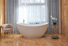 Aquatica Lillian 72" Matte White Freestanding Solid Surface Bathtub