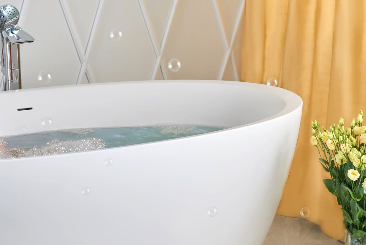 Sensuality Freestanding Solid Surface Bathtub – Aquatica Baths USA
