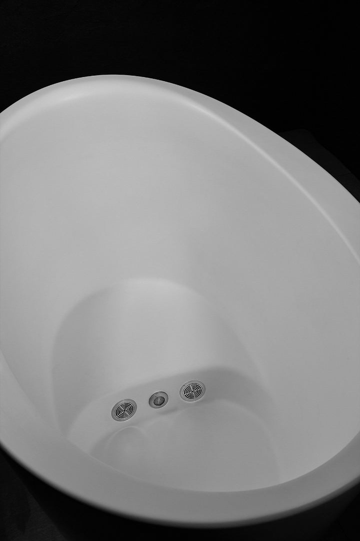 True Ofuro Freestanding Solid Surface Bathtub with Tranquility
