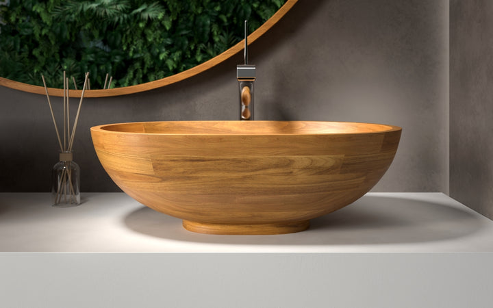 Karolina Oak Vessel Sink