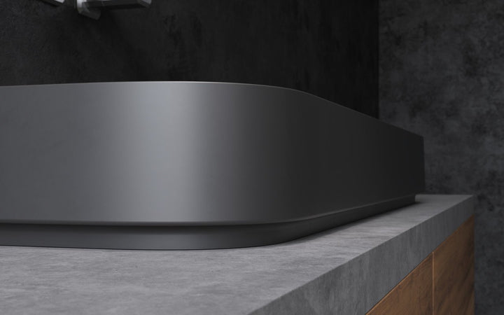 Solace-B Black Rectangular Vessel Sink