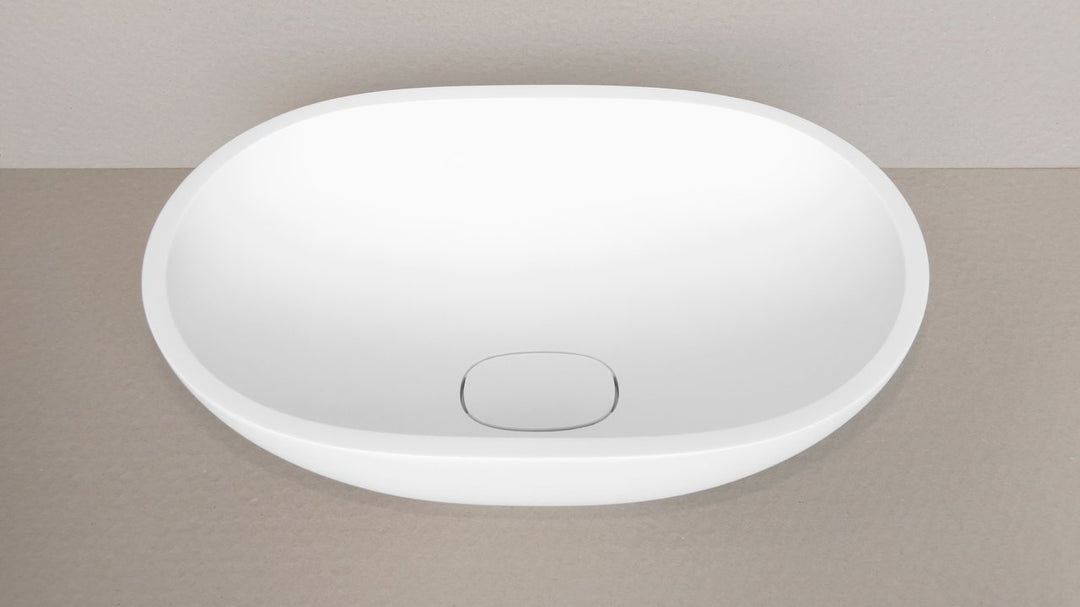 Karolina 2 White Oval Vessel Sink