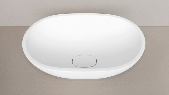 Karolina 2 White Oval Vessel Sink