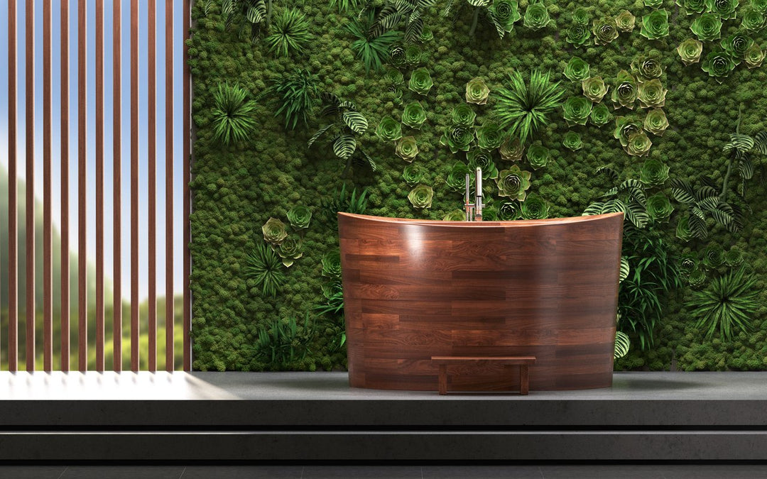 True Ofuro Duo Freestanding Wooden Bathtub