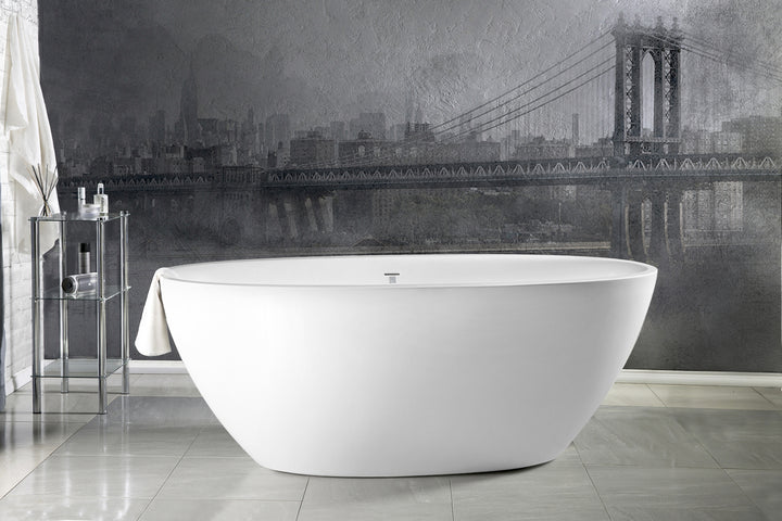 Sensuality Mini Freestanding Solid Surface Bathtub