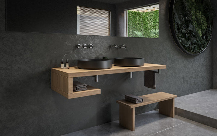 Solace-A Black Round Vessel Sink