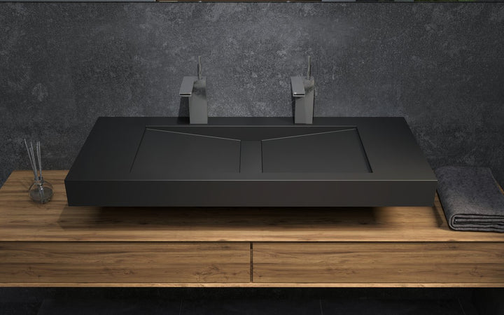 Millennium-120 Black Stone Sink