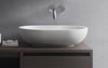 Karolina 2 White Oval Stone Vessel Sink