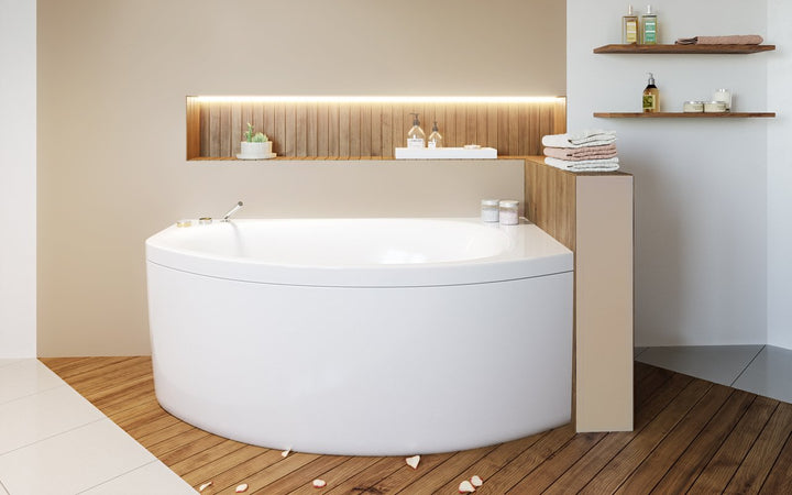 Anette-B-L Corner Acrylic Bathtub
