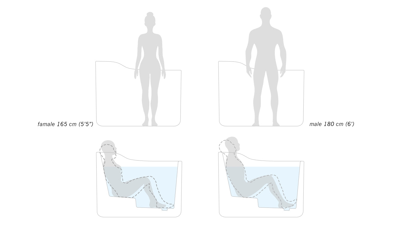 ピュアフローラ Shop the Aquatica True Ofuro, a white freestanding ofuro soaking