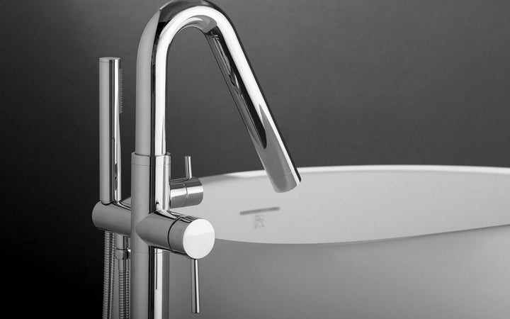 Colonna-120 Floor Mounted Tub Filler – Chrome