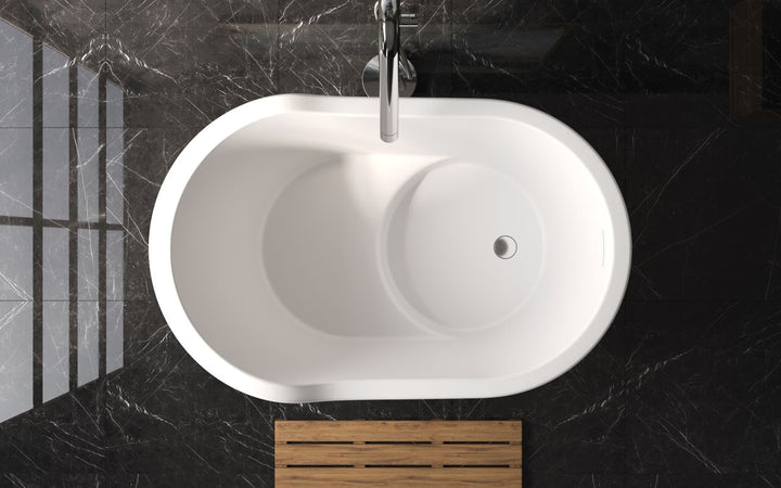 True Ofuro Nano White Solid Surface Bathtub