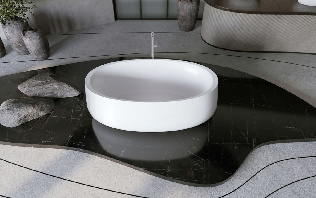 Leah Freestanding Solid Surface Bathtub