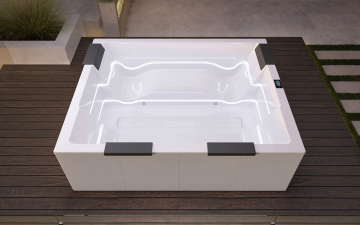 Vibe Spa w White Composite Siding (fmr. Maridur)