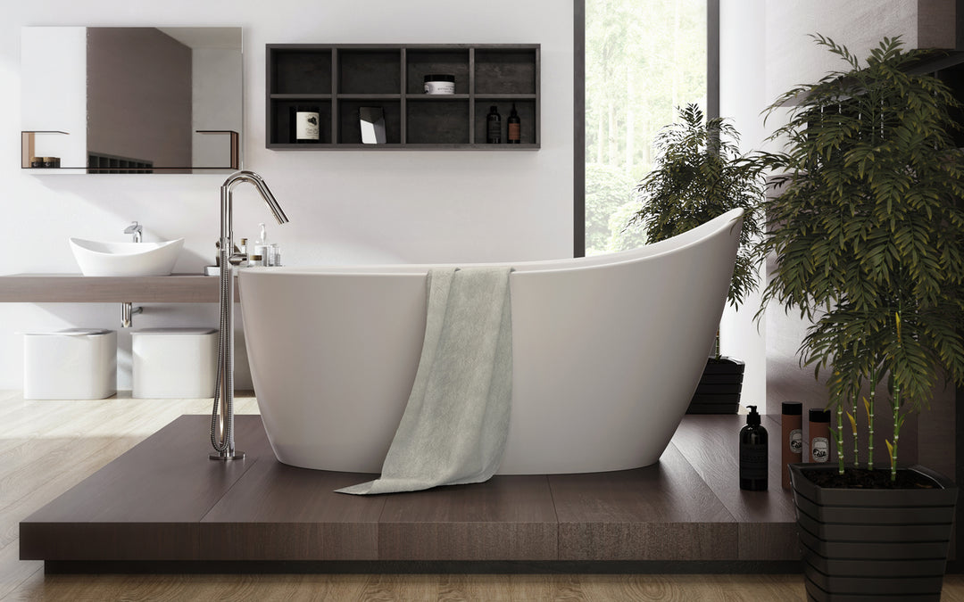 Emmanuelle 2 Freestanding Solid Surface Bathtub