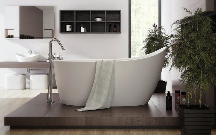Emmanuelle 2 Freestanding Solid Surface Bathtub