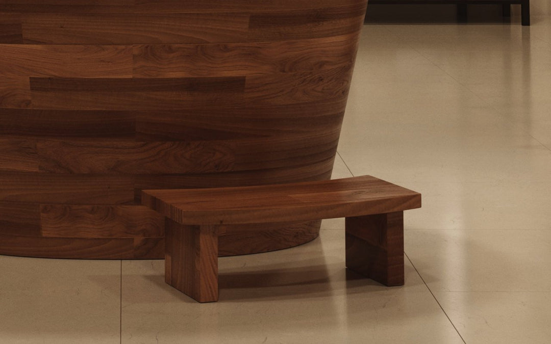 True Ofuro Wood Freestanding Solid Surface Bathtub