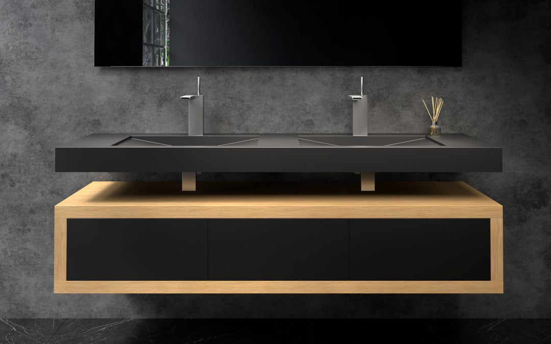 Millennium-180 Black Stone Sink