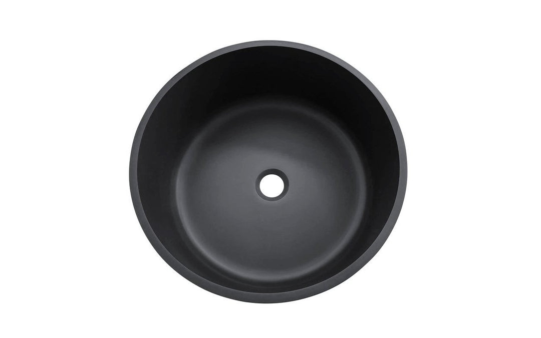 Solace-B Black Round Vessel Sink