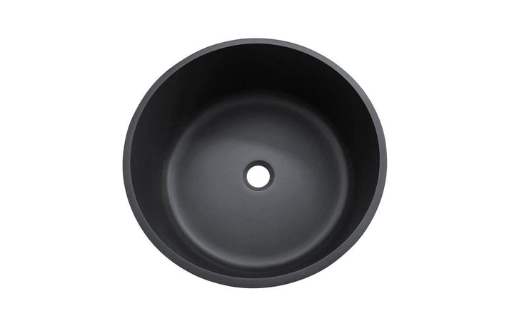 Solace-B Black Round Vessel Sink
