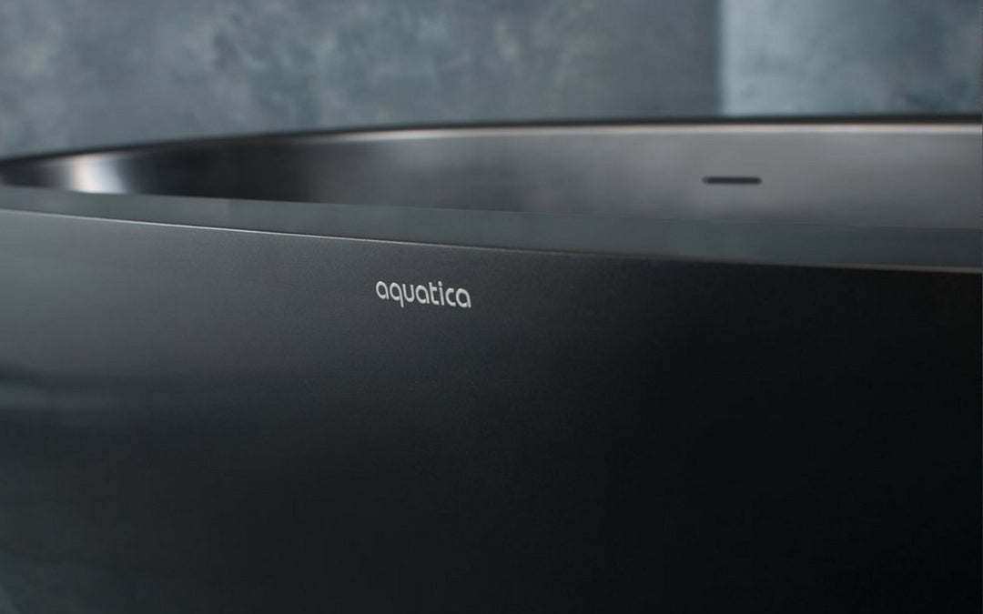 Karolina 2 Black Freestanding Solid Surface Bathtub