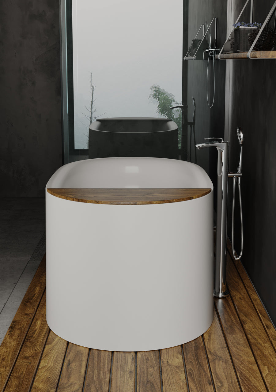 Sophia Freestanding Solid Surface Bathtub