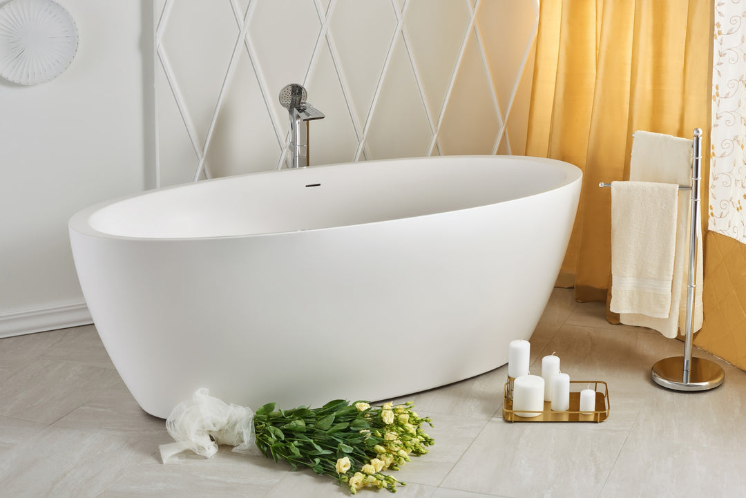 Sensuality Freestanding Solid Surface Bathtub
