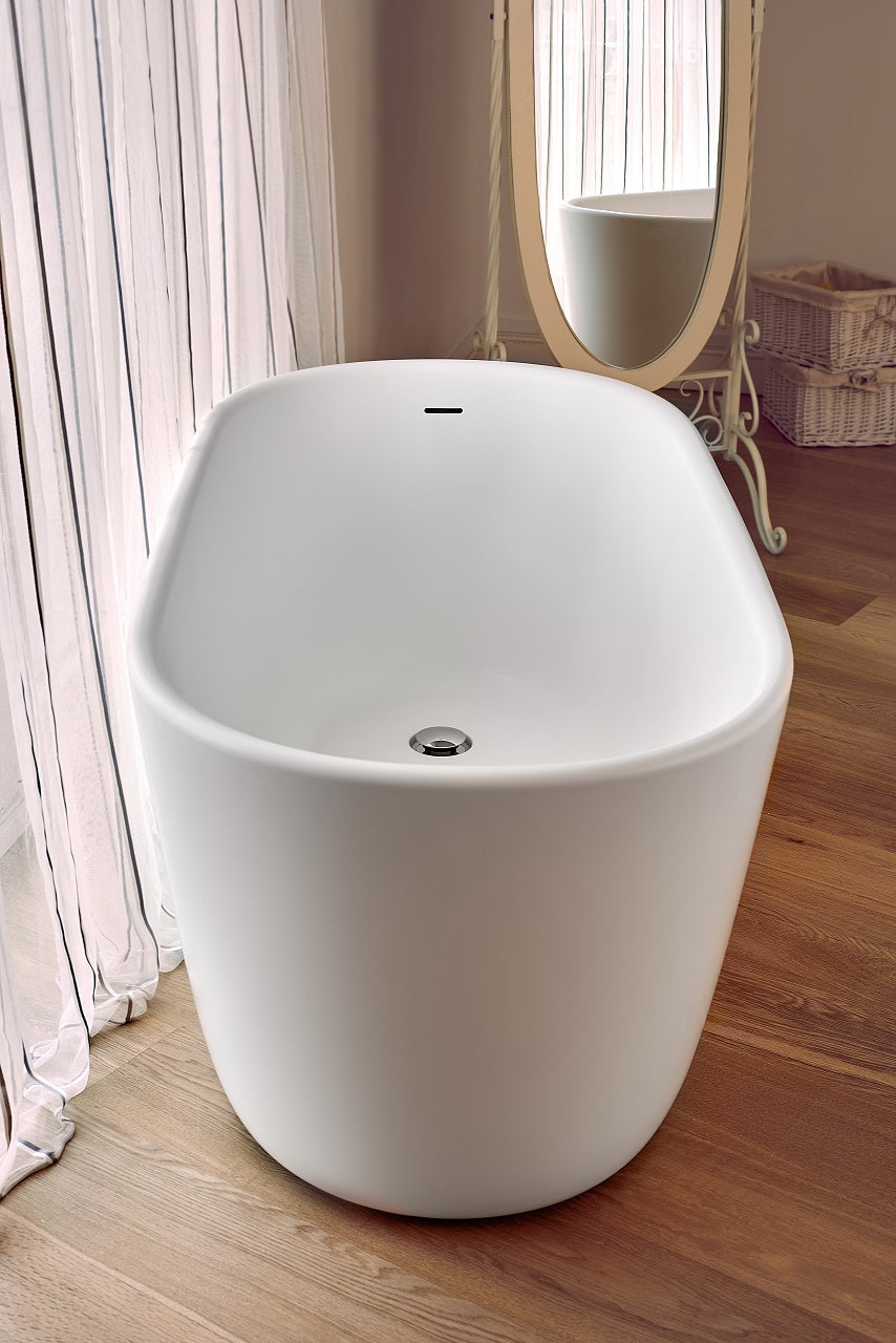 Lullaby Mini Freestanding Solid Surface Bathtub