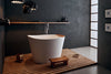 Aquatica True Ofuro Tranquility Heated Japanese Soaking Tub - White Freestanding Solid Surface Bathtub