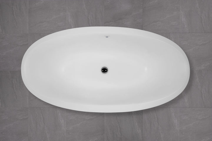 Sensuality Mini Freestanding Solid Surface Bathtub