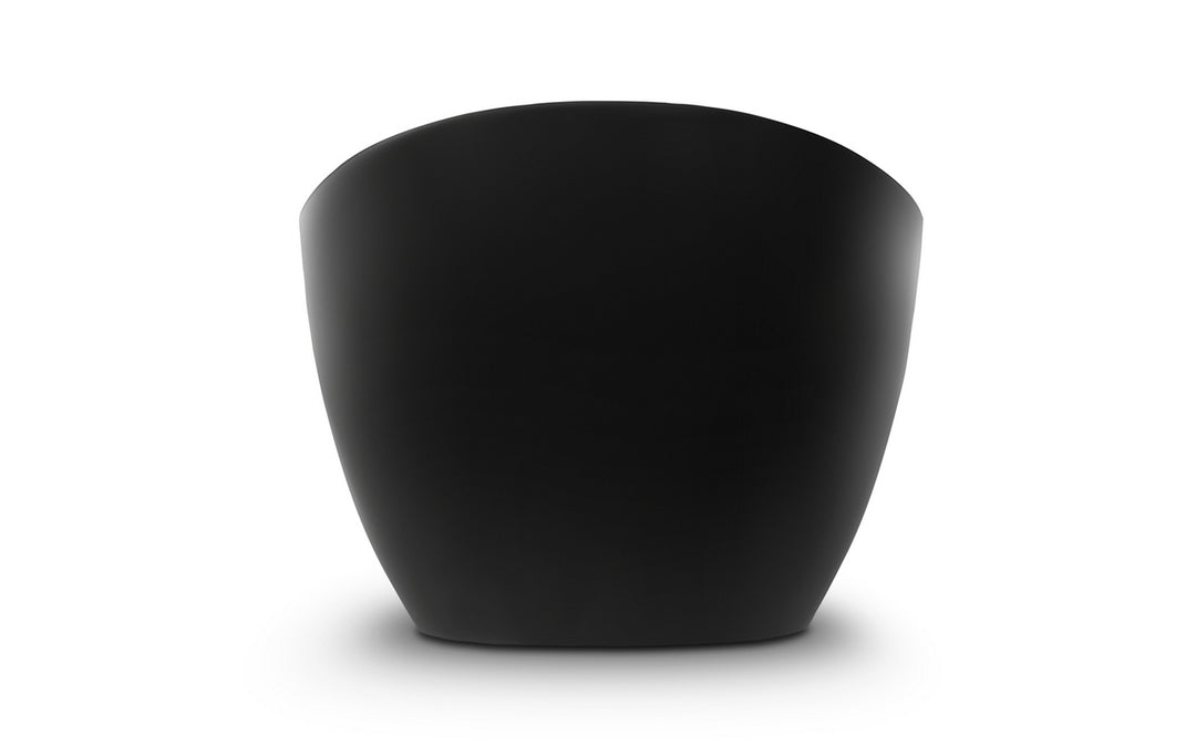 Lillian Black-White Freestanding Solid Surface Bathtub