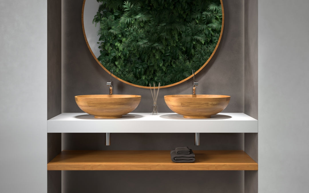 Karolina Oak Vessel Sink