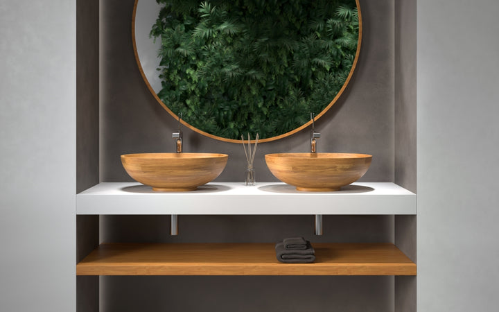 Karolina Oak Vessel Sink