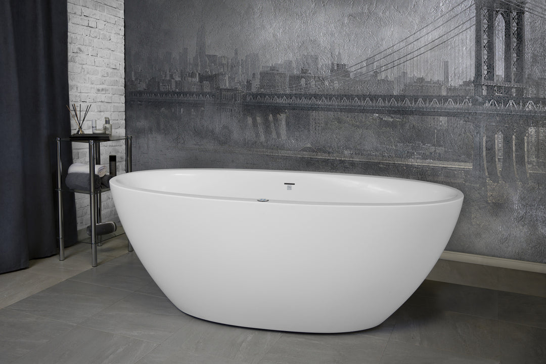 Sensuality Mini Relax Freestanding Solid Surface Bathtub