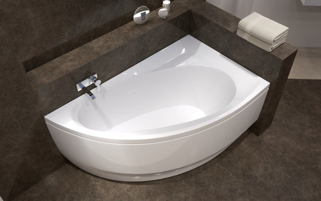 Idea-L White Freestanding Acrylic Bathtub