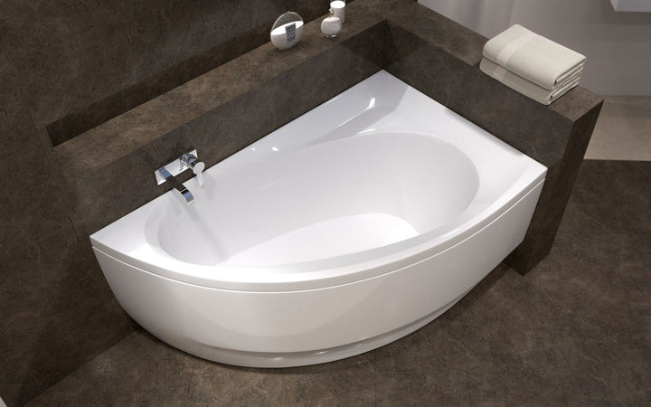 Idea-L White Freestanding Acrylic Bathtub