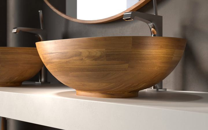 Karolina Oak Vessel Sink