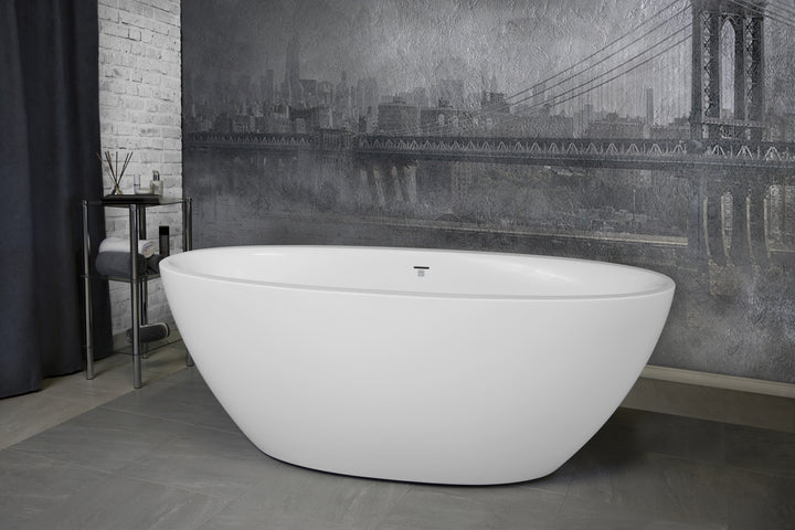 Sensuality Mini Freestanding Solid Surface Bathtub