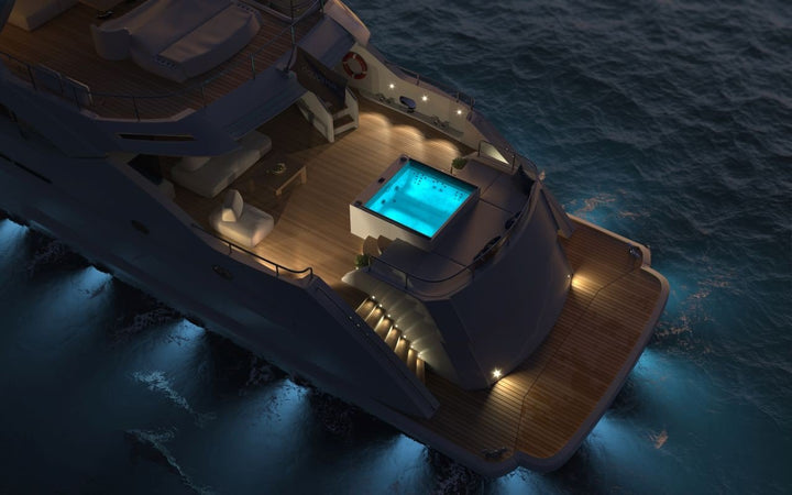 Downtown 2 Spa w White Composite Siding (fmr. Maridur)