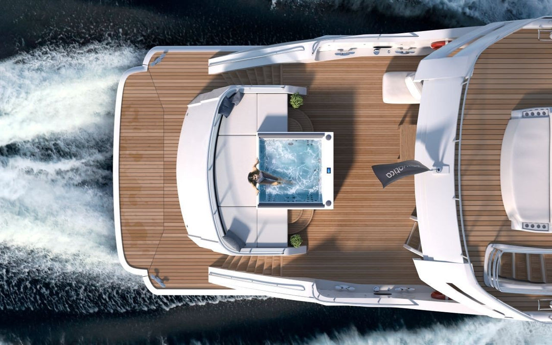 Downtown 2 Spa w White Composite Siding (fmr. Maridur)