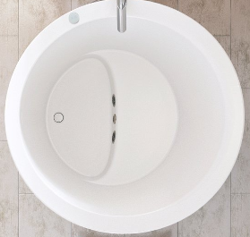 True Ofuro Mini Freestanding Solid Surface Bathtub