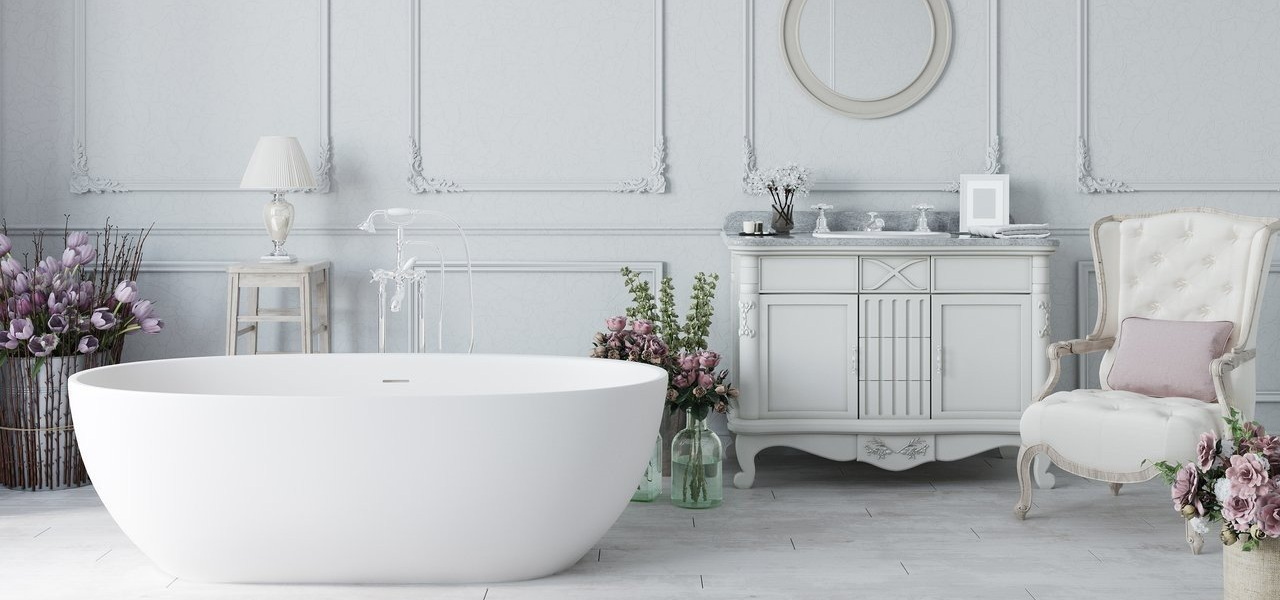 Using White While avoiding the Clinical-Look in Your Bathroom